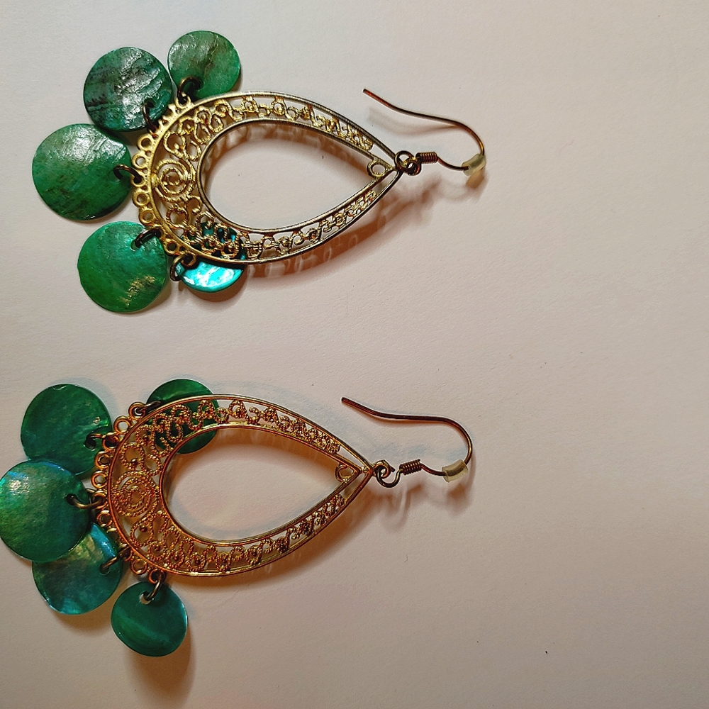 12 pair Earrings Dangle Stud Hanging Stone Bead Boho Bohemian Victorian … - Picture 2 of 13